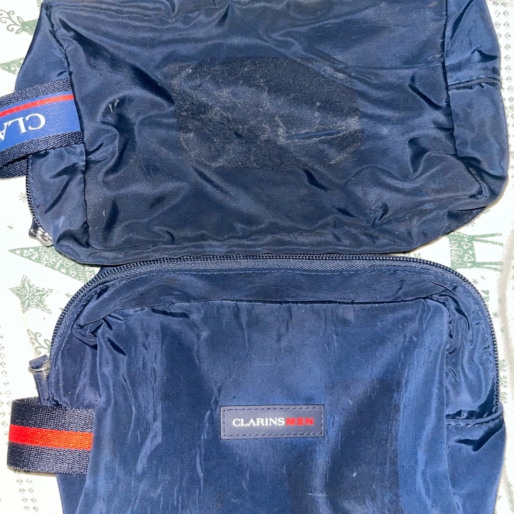 Clarins Dark Blue Toiletry Bag Set - Picture 2 of 2